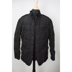 Polo Ralph Lauren Black Quilted Puffer Jacket Down Filled Coat Sz L